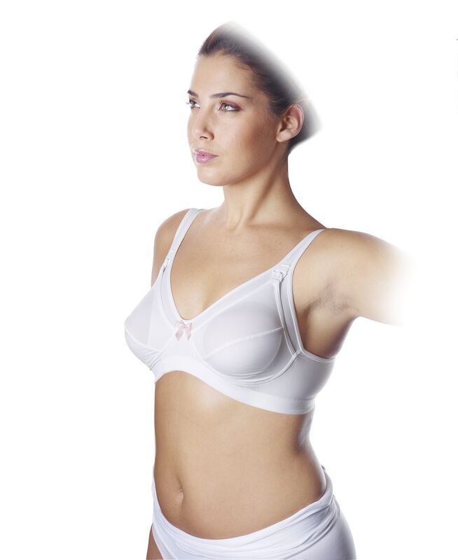 Microfibre Nursing Bra (White) image number 1